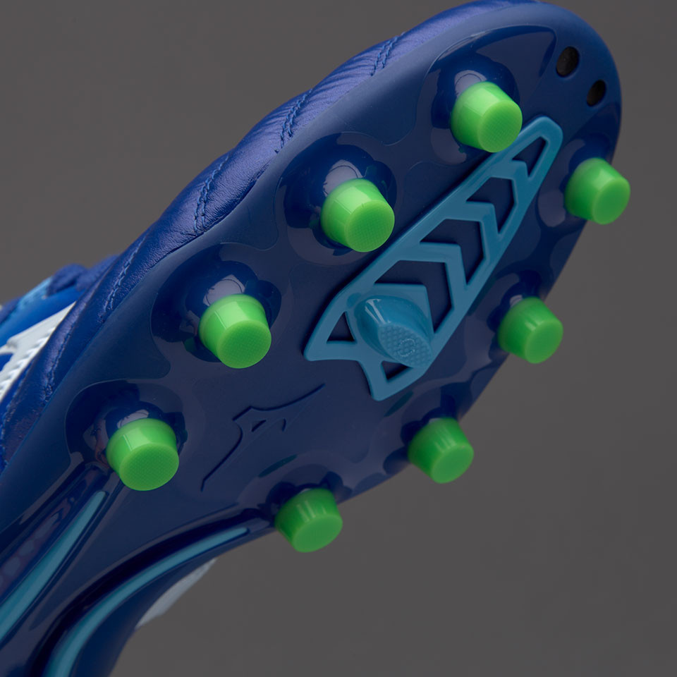 蓝色激情：Mizuno 美津浓 推出 新款配色 Morelia Neo II Japan 足球鞋