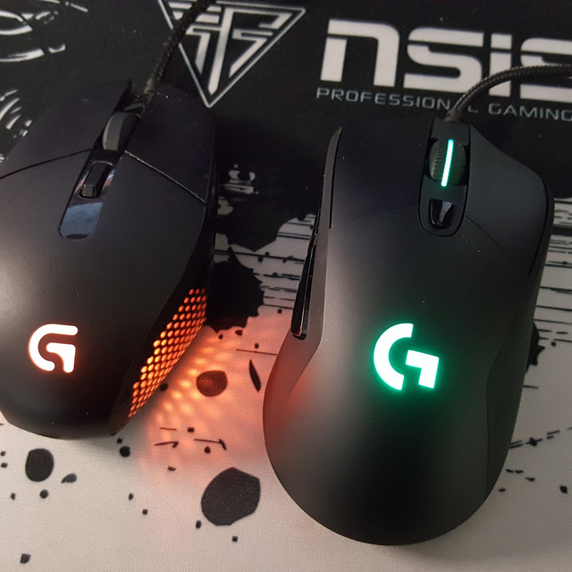 Logitech 罗技 热门游戏鼠标对比（g102、g303、g403、g502）顺带晒晒配置