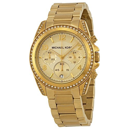 给心爱的礼物——Michael Kors Golden Blair Glitz MK5166 女士手表