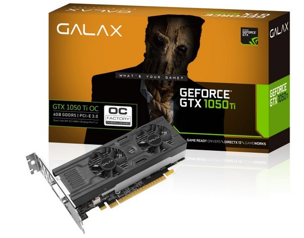 迷你“刀卡”：GALAXY 影驰 推出 GTX 1050/GTX 1050 TI LP非公版显卡