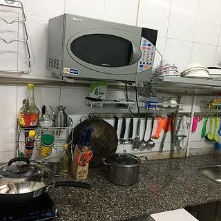 #原创新人# 麻雀般小的空厨房：内置300RMB就能收拾干净