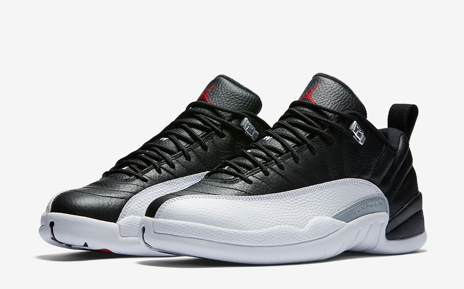 经典黑白配：NIKE 耐克 即将推出 AIR JORDAN 12 RETRO LOW “PLAYOFF” 篮球鞋