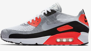 Flyknit化的元年复刻：NIKE 耐克 即将 发售 Air Max 90 Ultra 2.0 Flyknit “White/Bright Crimson” 运动鞋