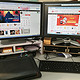 #原创新人# 晒办公桌面和一套键鼠+两台显示器控制三台电脑廉价方案