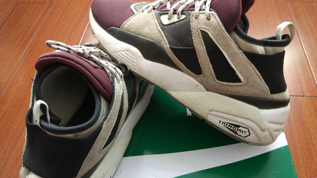 颜值酒红色Puma 彪马 bog sock elemental 晒单