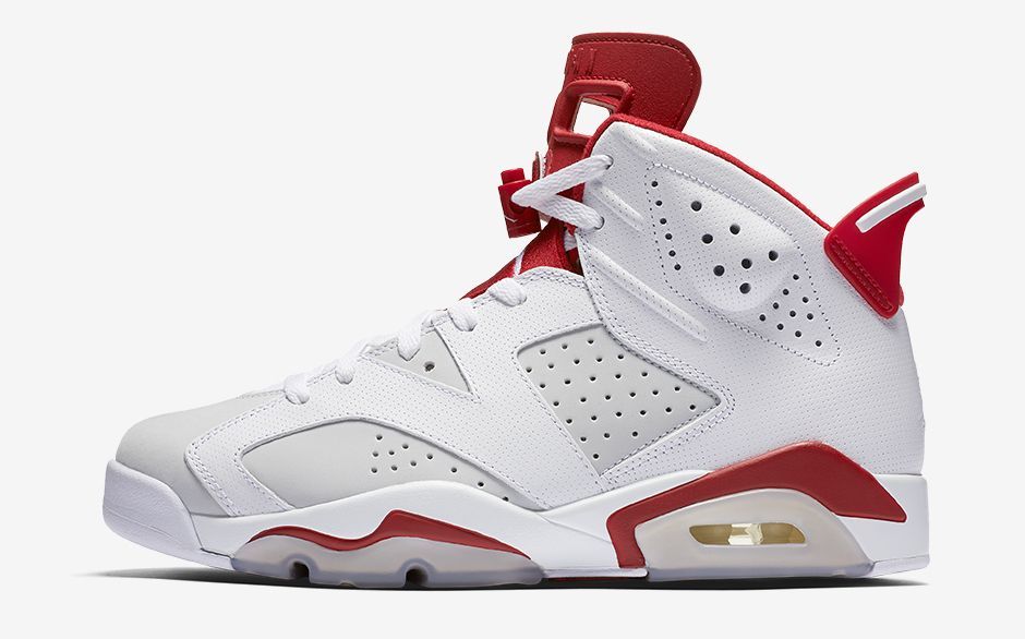 乔神、保罗上脚：NIKE 耐克 即将推出 AIR JORDAN 6 RETRO “ALTERNATE 91” 篮球鞋