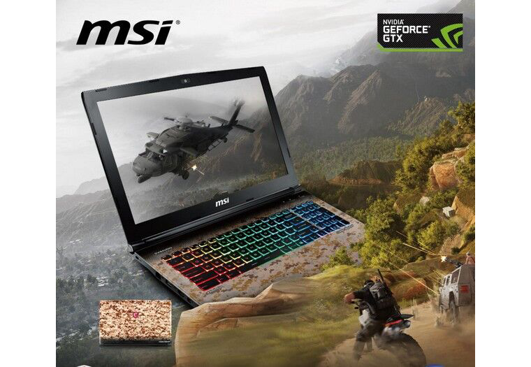 迷彩军事风格：msi 微星 推出 GE62 Camo Squad 游戏本