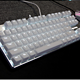 雷柏V500S冰晶版机械键盘 87键 白色 雷柏青轴 开箱简评