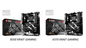 主力出击助攻Ryzen：msi 微星 推出 X370/B350 “KRAIT GAMING 银环蛇”系列主板