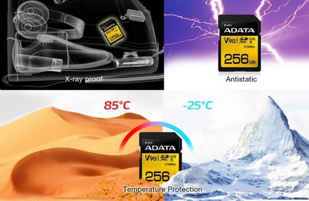 3D MLC闪存耐久品质:ADATA 威刚 发布 Premier ONE V90 存储卡
