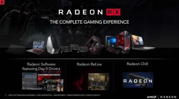 四兄弟再出发：AMD 推出 Radeon RX 500 系列显卡