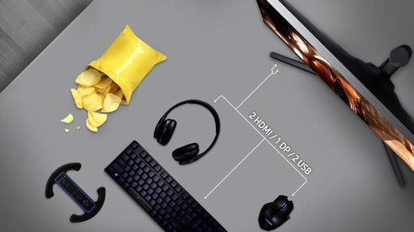 支持AMD FreeSync和144Hz高刷新率:SAMSUNG 三星 推出 S25HG50 电竞显示器