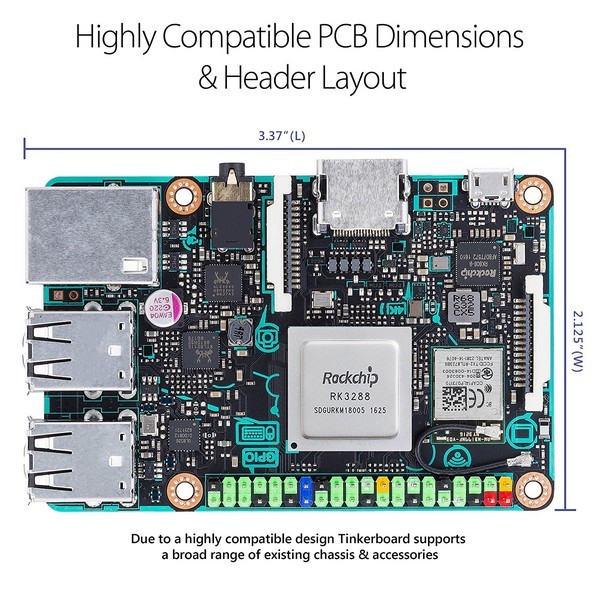 抢食“树莓派”开发板市场：ASUS 华硕 正式发布 Tinker Board