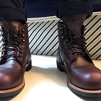 来自美利坚的信仰第二弹：RED WING 红翼 8119 工装鞋 开箱&尺码选择