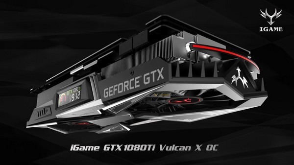 奢华用料+LCD屏显：COLORFUL 七彩虹 推出 GTX 1080 TI Vulcan X OC *级非公版显卡