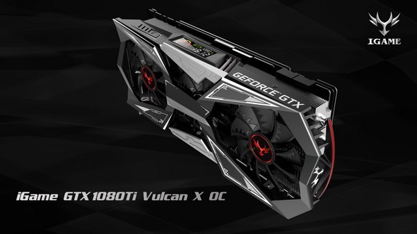 奢华用料+LCD屏显：COLORFUL 七彩虹 推出 GTX 1080 TI Vulcan X OC *级非公版显卡