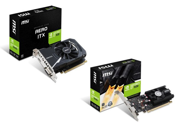 HTPC/ITX福音：msi 微星 发布 GT 1030 AERO ITX 2G OC 和 GT 1030 2G LP OC 两款显卡新品