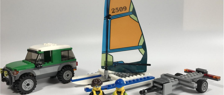 Lego 乐高拼拼乐17 城市系列 双体帆板及拖车 乐高 什么值得买
