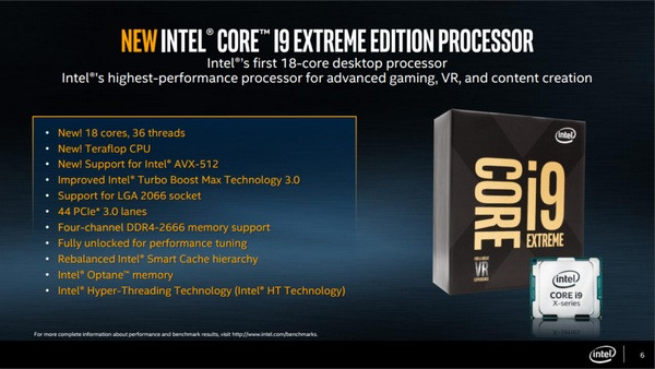 這回牙膏貌似擠多了:intel 英特爾 酷睿core-x系列處理器 部分型號