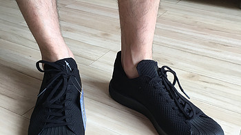 小黑鞋 adidas 阿迪达斯 Superstar Bounce Primeknit 休闲运动鞋