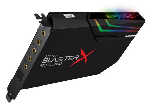 拥有RGB幻彩：CREATIVE 创新 推出 Sound BlasterX AE-5 声卡