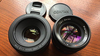 Canon 佳能 EF 50mm f/1.8 标准定焦镜头与康泰时50mm 1.4相隔一个时代的对话