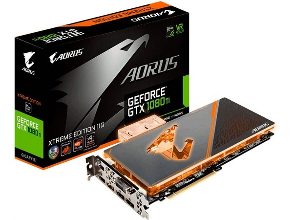 水冷压制高温：GIGABYTE 技嘉 发布 两款“AORUS 猎鹰” GTX 1080 Ti WaterForce Xtreme Edition 显卡