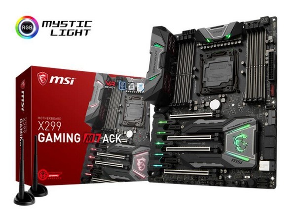 魔龙GAMING电竞基因：msi 微星 推出 X299 GAMING M7 ACK 旗舰主板