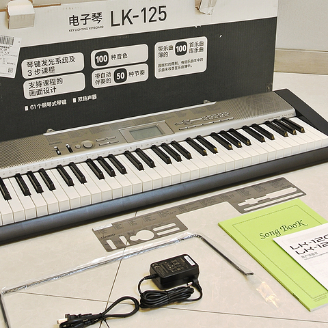 手残党的挑战——CASIO 卡西欧 LK-125入门教学电子琴