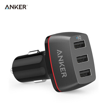 Anker  36W  3口车载充电器/车充 开箱