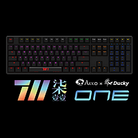 集合Cherry MX十一种轴体：Akko 艾酷 正式发布 Ducky One 711七灯十一轴限量版 机械键盘