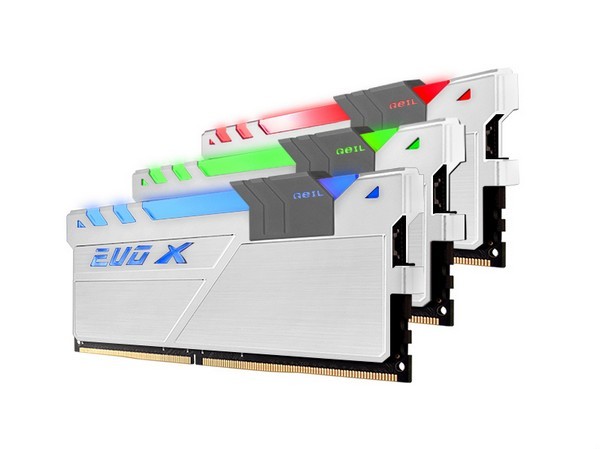 针对X299/Ryzen高端平台：GEIL 金邦 发布 新款 EVO X RGB 幻彩 DDR4 内存