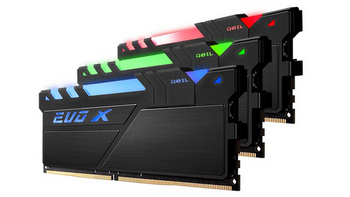 针对X299/Ryzen高端平台：GEIL 金邦 发布 新款 EVO X RGB 幻彩 DDR4 内存