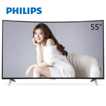 升级4K曲面电视：PHILIPS 飞利浦 55PUF6301/T3