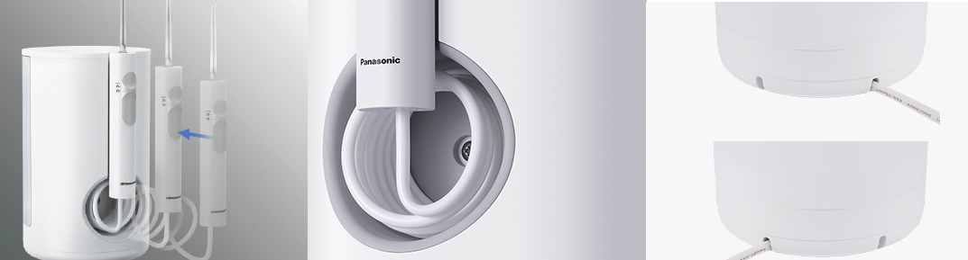 吸附式放置：Panasonic 松下 推出 EW1611 台式电动冲牙器