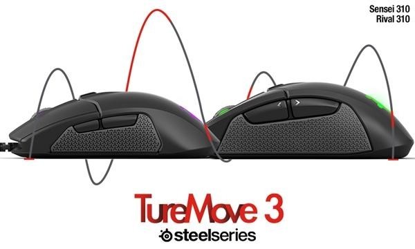 搭载TrueMove3引擎：steelseries 赛睿 推出 Sensei 310 和 Rival 310 游戏鼠标