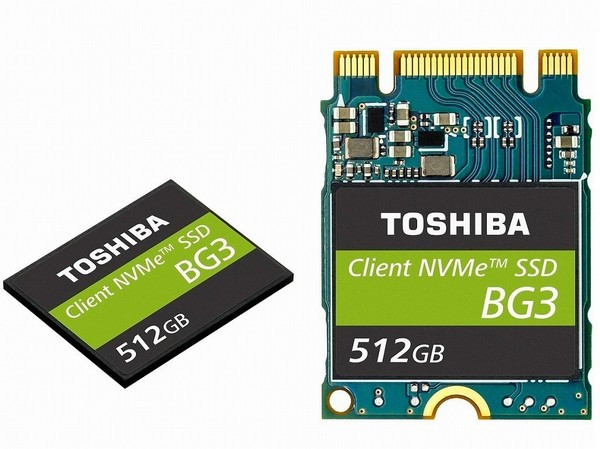 64层3D TLC： TOSHIBA 东芝 发布 BG3系列 M.2 固态硬盘