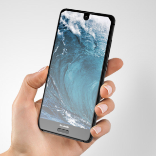 这块屏幕是它最大的亮点:sharp 夏普 发布 aquos s2 异形全面屏手机