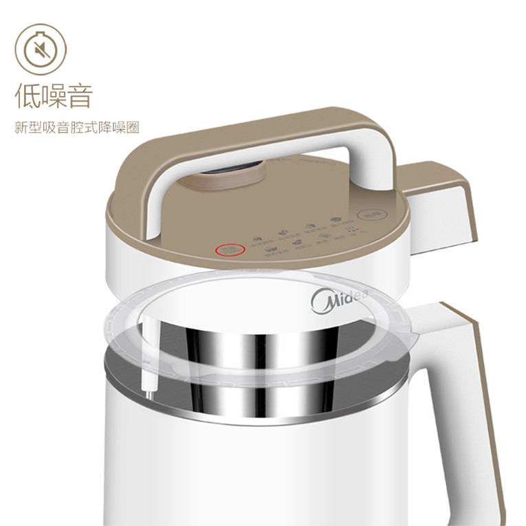 “多氧”豆浆：Midea 美的 新款 WDE12W61 豆浆机 1.2L