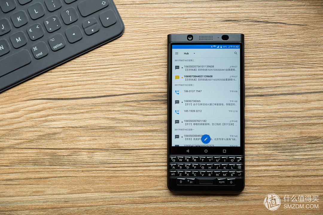 《到站秀》第118弹：BlackBerry 黑莓 KEYone “全键盘”Android 智能手机