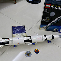 带我去月球，重力轻浮你我—LEGO 乐高 21309 土星五号火箭