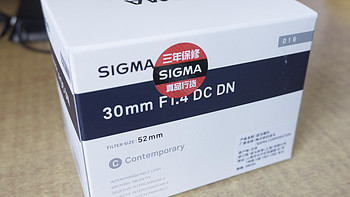 新人首晒购入 Sigma 适马 30mm F1.4 DN DC微单镜