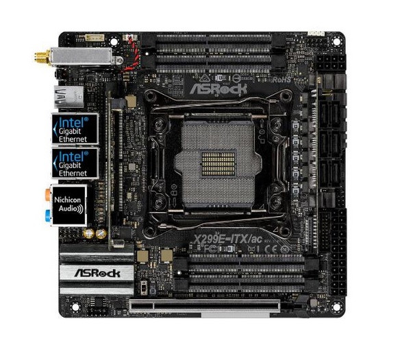 三路M.2、四通道DDR4：ASRock 华擎 正式推出 X299E-ITX/ac “小钢炮”主板