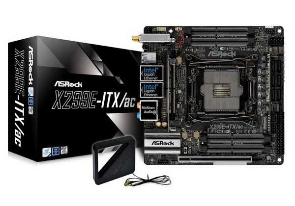 三路M.2、四通道DDR4：ASRock 华擎 正式推出 X299E-ITX/ac “小钢炮”主板