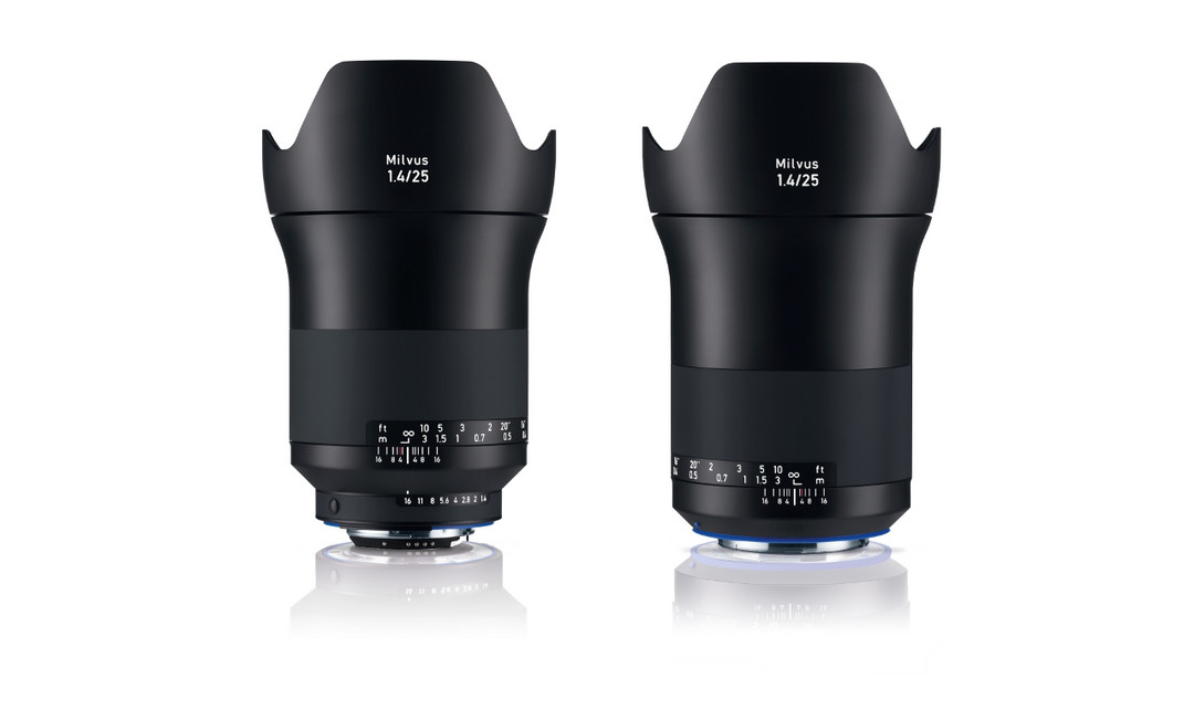 Distagon逆焦式设计：ZEISS 蔡司 Milvus 25mm f/1.4 广角定焦镜头