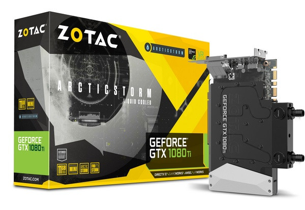 迷你ITX水冷小钢炮：ZOTAC 索泰 发布 GTX 1080 Ti ArcticStorm Mini 水冷显卡