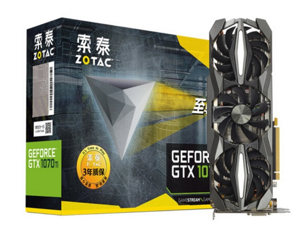 环绕3D-STORM散热模组：ZOTAC 索泰 发布 GTX 1070Ti-8GD5至尊PLUS 非公版显卡