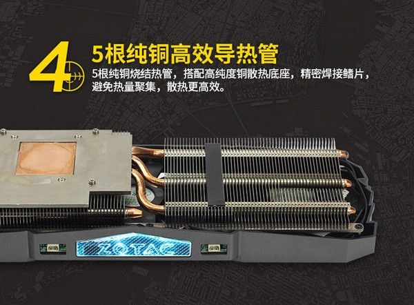 环绕3D-STORM散热模组：ZOTAC 索泰 发布 GTX 1070Ti-8GD5至尊PLUS 非公版显卡