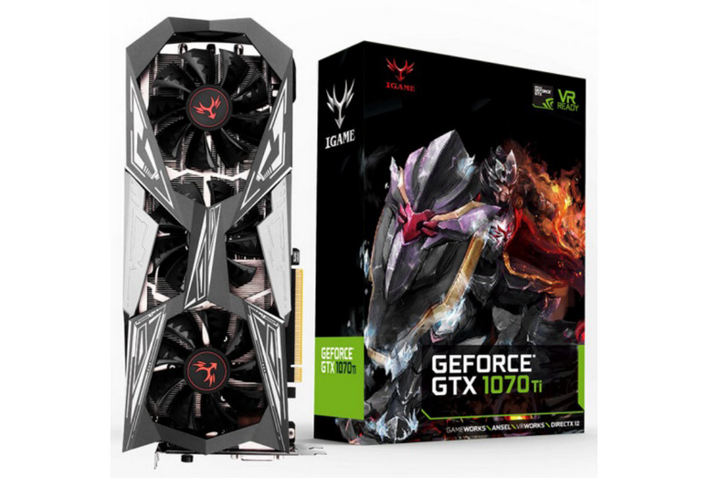 集成LCD屏、6热管散热器：COLORFUL 七彩虹 发布 GTX1070Ti Vulcan X TOP iGame 非公版显卡