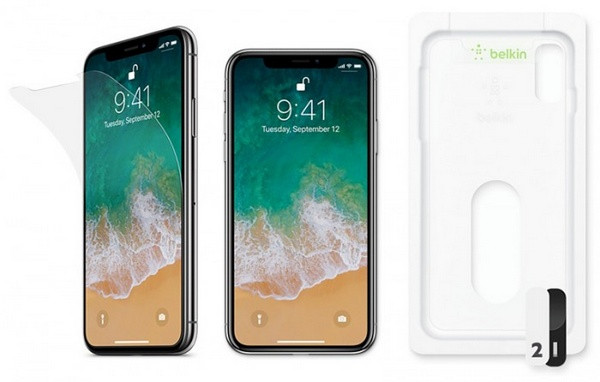 康宁超薄离子强化玻璃：belkin 贝尔金 推出 两款iPhone X屏幕保护膜